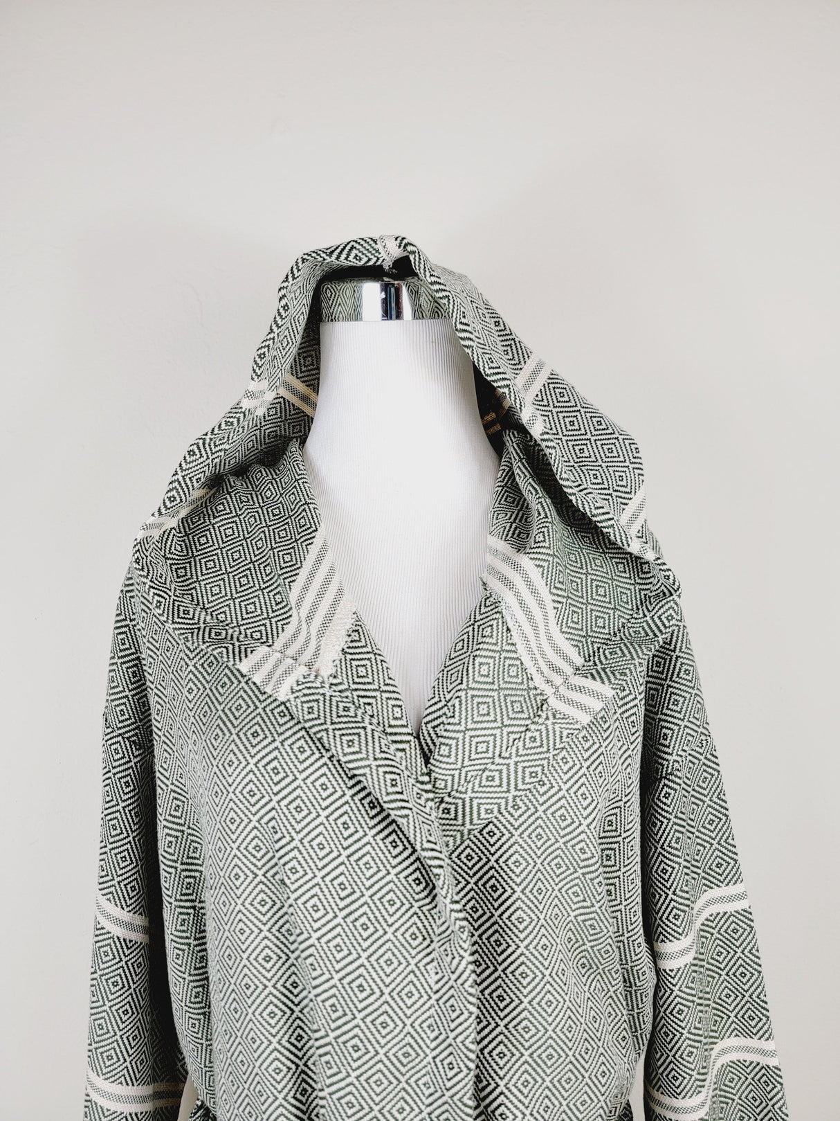 Unisex Robe, Beach or spa Robe with pockets - Dark Green from EBRU Home
