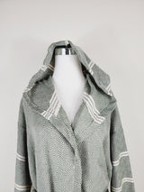 Unisex Robe, Beach or spa Robe with pockets - Dark Green from EBRU Home