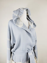 Unisex Robe, Beach or spa Robe with pockets - Sky Blue from EBRU Home