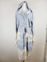 Unisex Robe, Beach or spa Robe with pockets - Sky Blue from EBRU Home