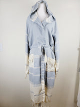 Unisex Robe, Beach or spa Robe with pockets - Sky Blue from EBRU Home
