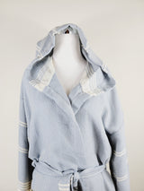Unisex Robe, Beach or spa Robe with pockets - Sky Blue from EBRU Home