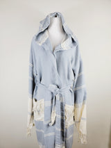 Unisex Robe, Beach or spa Robe with pockets - Sky Blue from EBRU Home
