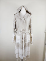 Unisex Robe, Beach or spa Robe with pockets - Beige from EBRU Home