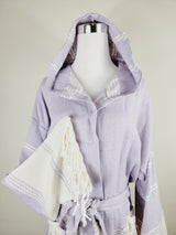 Unisex Robe, Beach or spa Robe with pockets - Lilac from EBRU Home