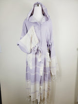 Unisex Robe, Beach or spa Robe with pockets - Lilac from EBRU Home