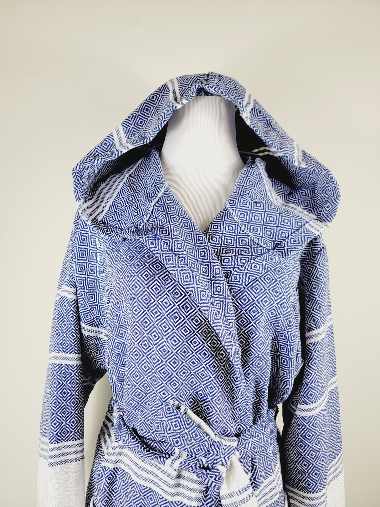 Unisex Robe, Beach or spa Robe with pockets - Blue from EBRU Home