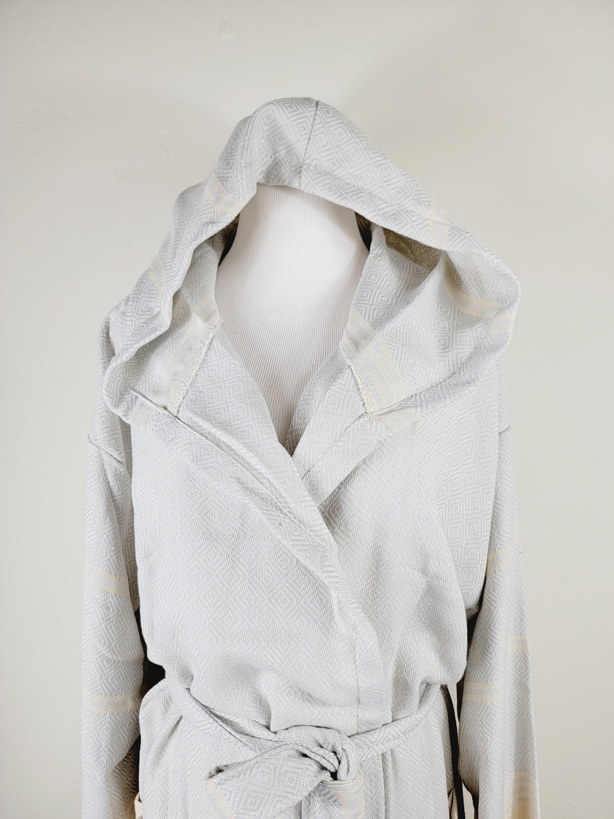 Unisex Robe, Beach or spa Robe with pockets - Light Gray from EBRU Home