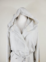 Unisex Robe, Beach or spa Robe with pockets - Light Gray from EBRU Home
