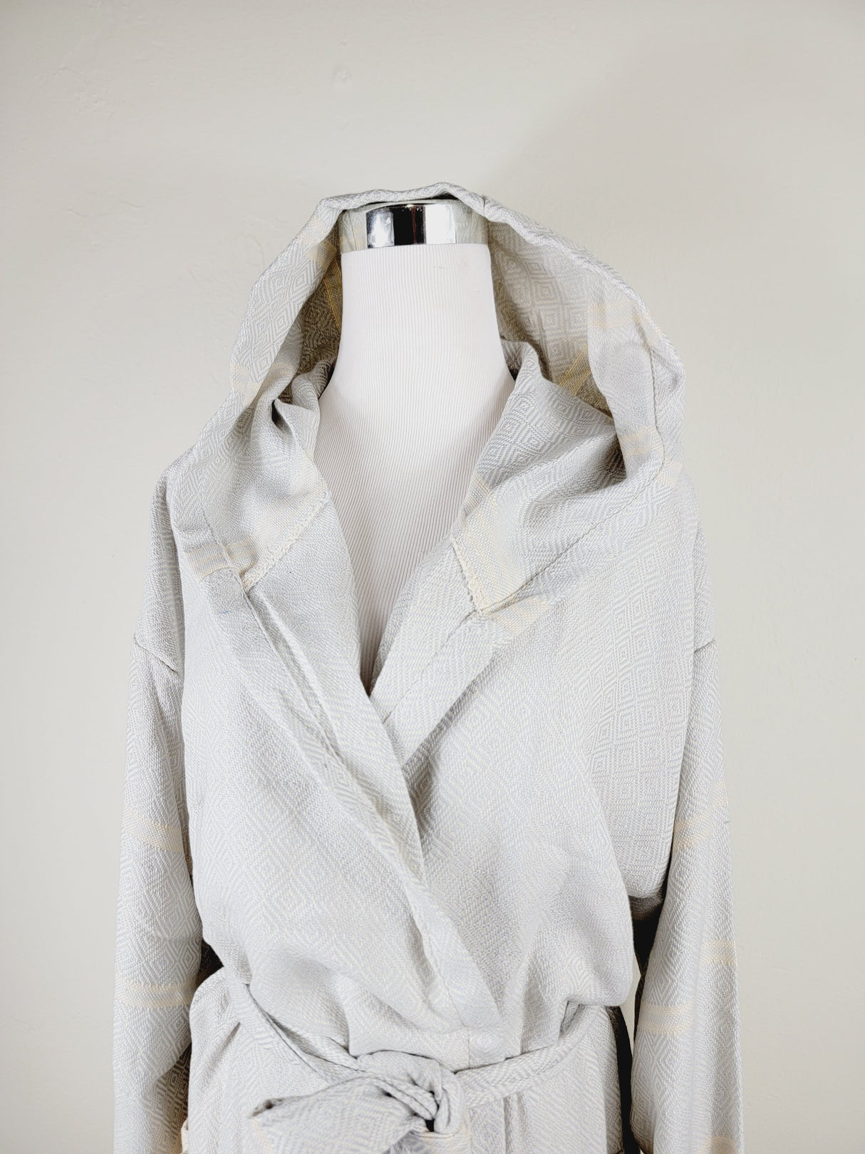 Unisex Robe, Beach or spa Robe with pockets - Light Gray from EBRU Home