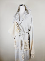 Unisex Robe, Beach or spa Robe with pockets - Light Gray from EBRU Home