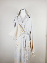 Unisex Robe, Beach or spa Robe with pockets - Light Gray from EBRU Home