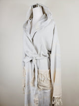 Unisex Robe, Beach or spa Robe with pockets - Light Gray from EBRU Home