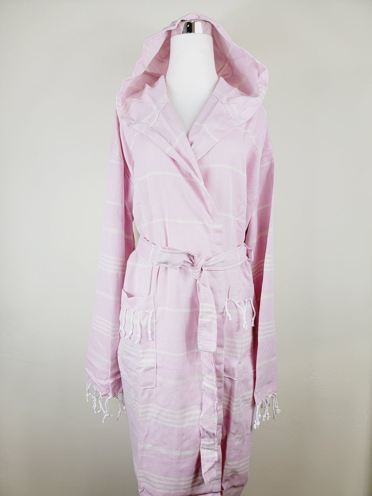 Unisex Robe, Beach or spa Robe with pockets - Sultan Pink from EBRU Home