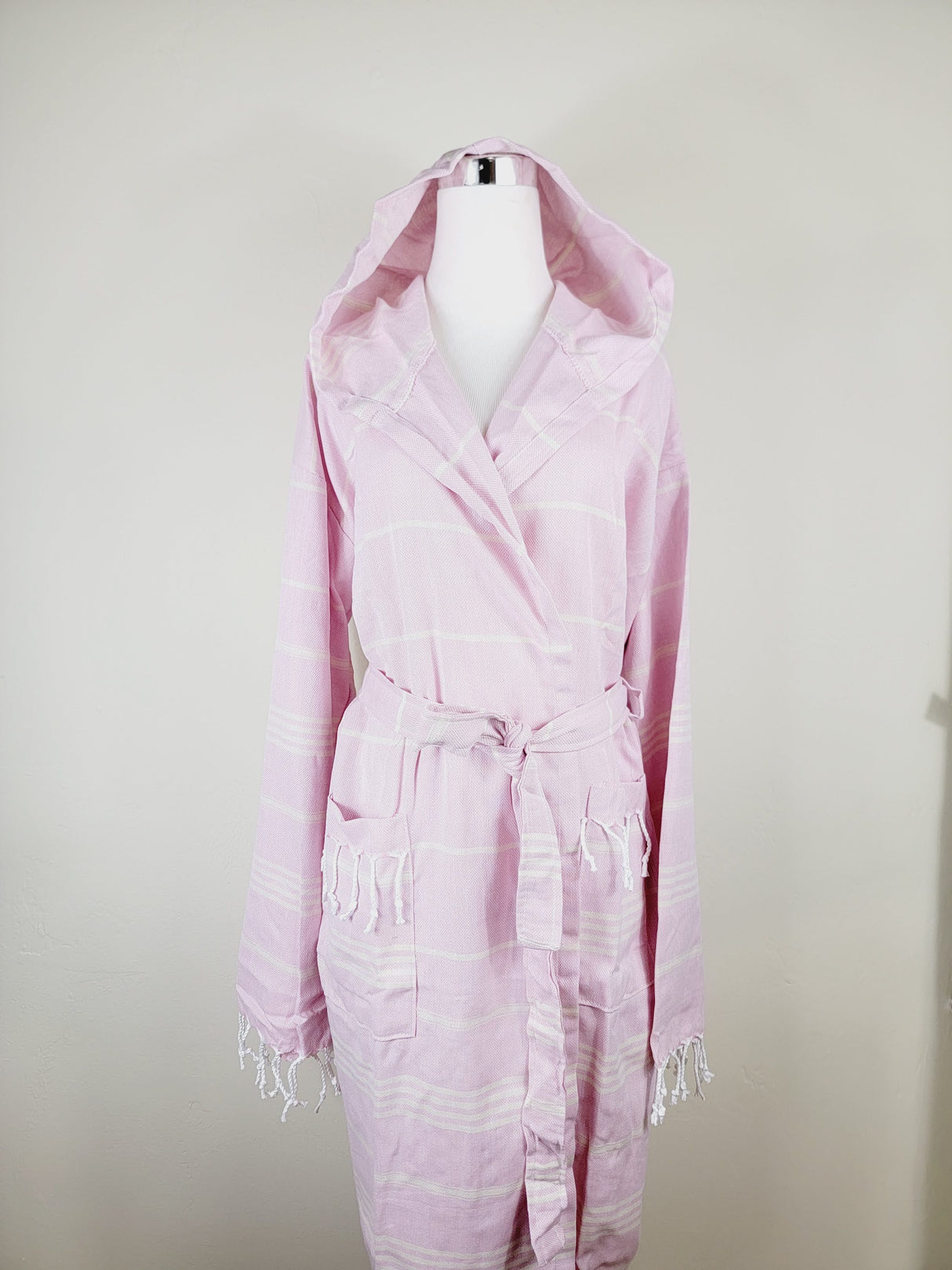 Unisex Robe, Beach or spa Robe with pockets - Sultan Pink from EBRU Home