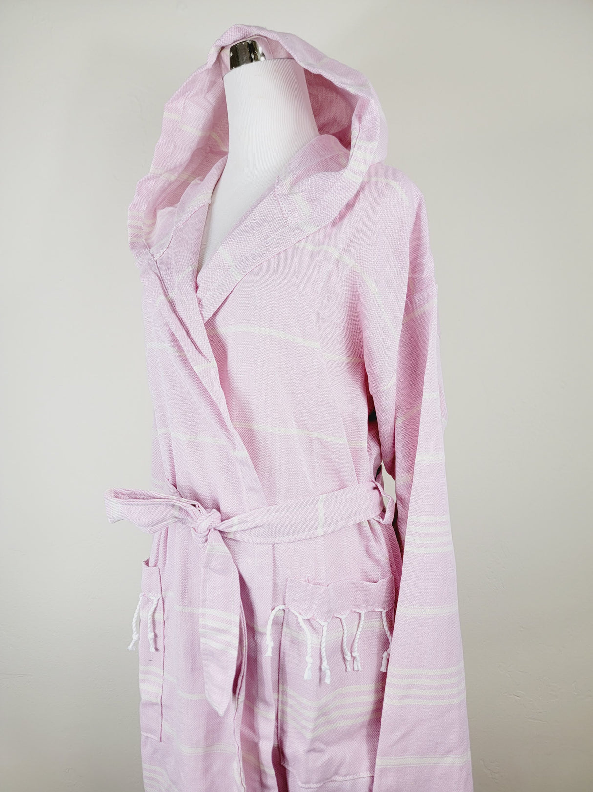 Unisex Robe, Beach or spa Robe with pockets - Sultan Pink from EBRU Home