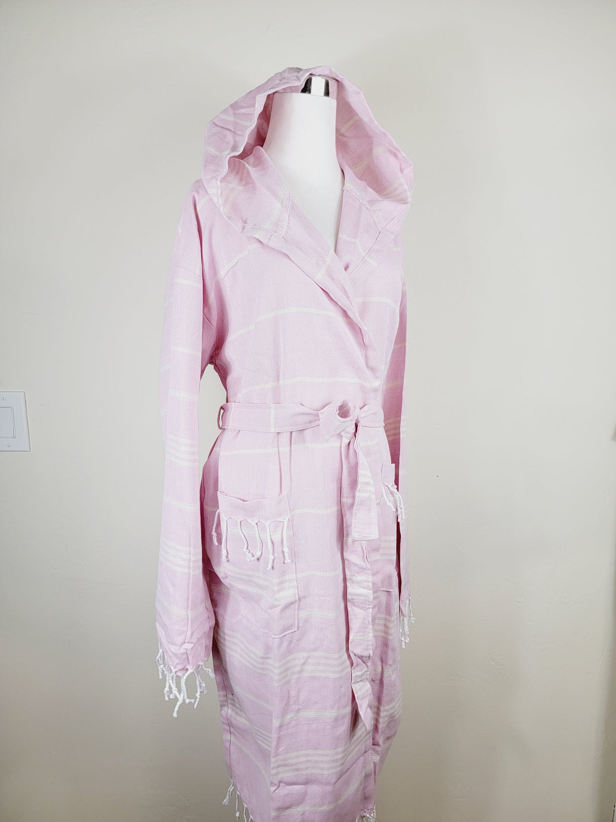 Unisex Robe, Beach or spa Robe with pockets - Sultan Pink from EBRU Home