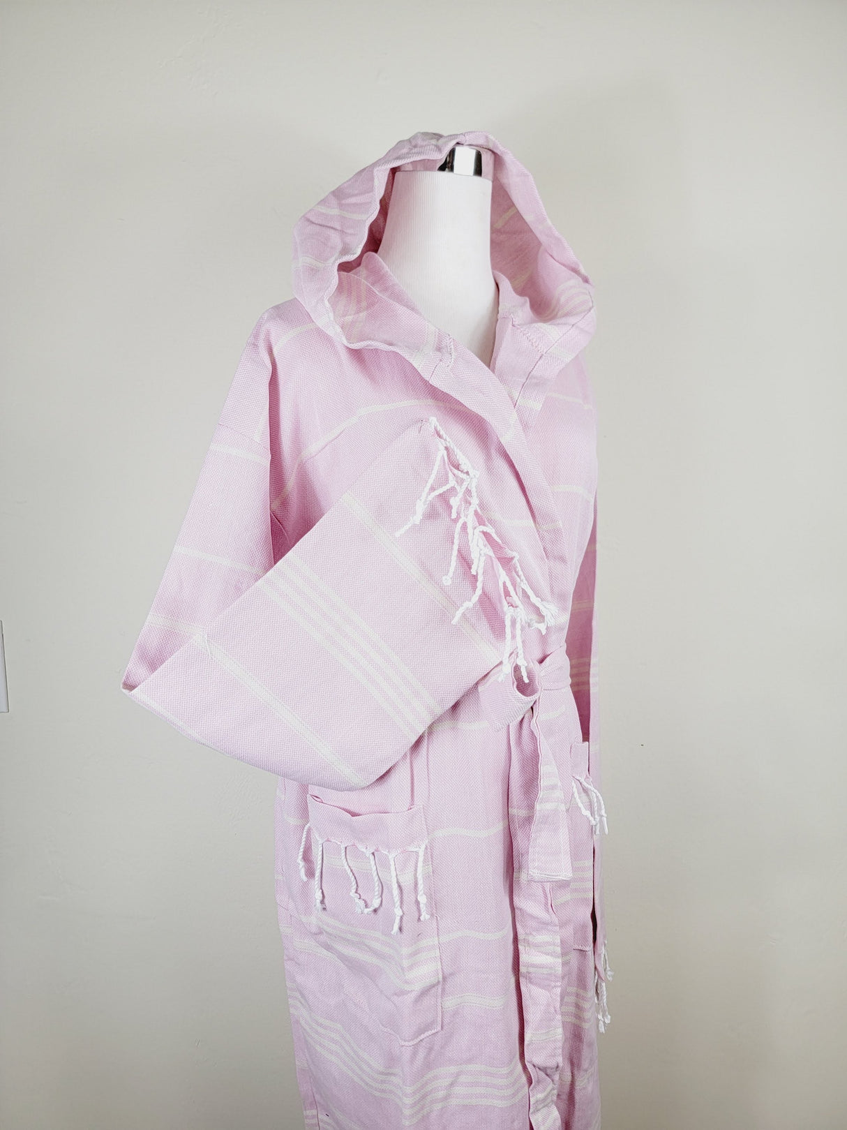 Unisex Robe, Beach or spa Robe with pockets - Sultan Pink from EBRU Home