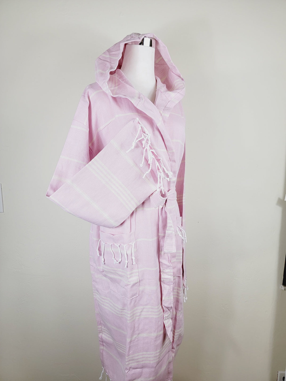 Unisex Robe, Beach or spa Robe with pockets - Sultan Pink from EBRU Home