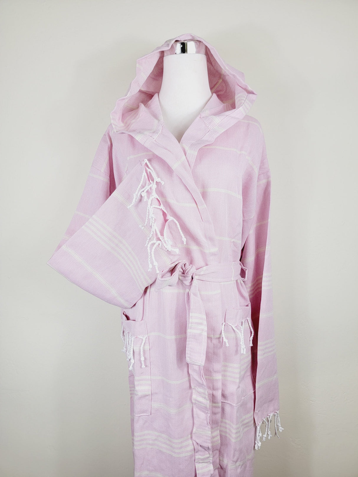Unisex Robe, Beach or spa Robe with pockets - Sultan Pink from EBRU Home