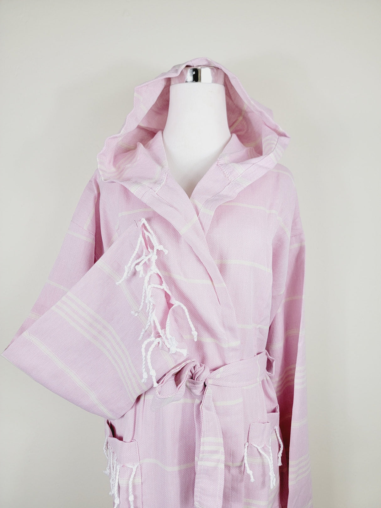 Unisex Robe, Beach or spa Robe with pockets - Sultan Pink from EBRU Home
