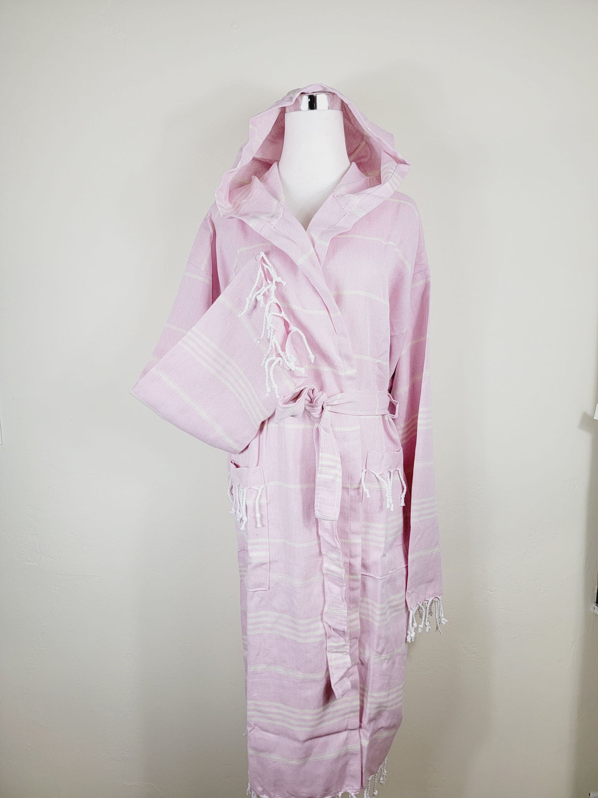Unisex Robe, Beach or spa Robe with pockets - Sultan Pink from EBRU Home