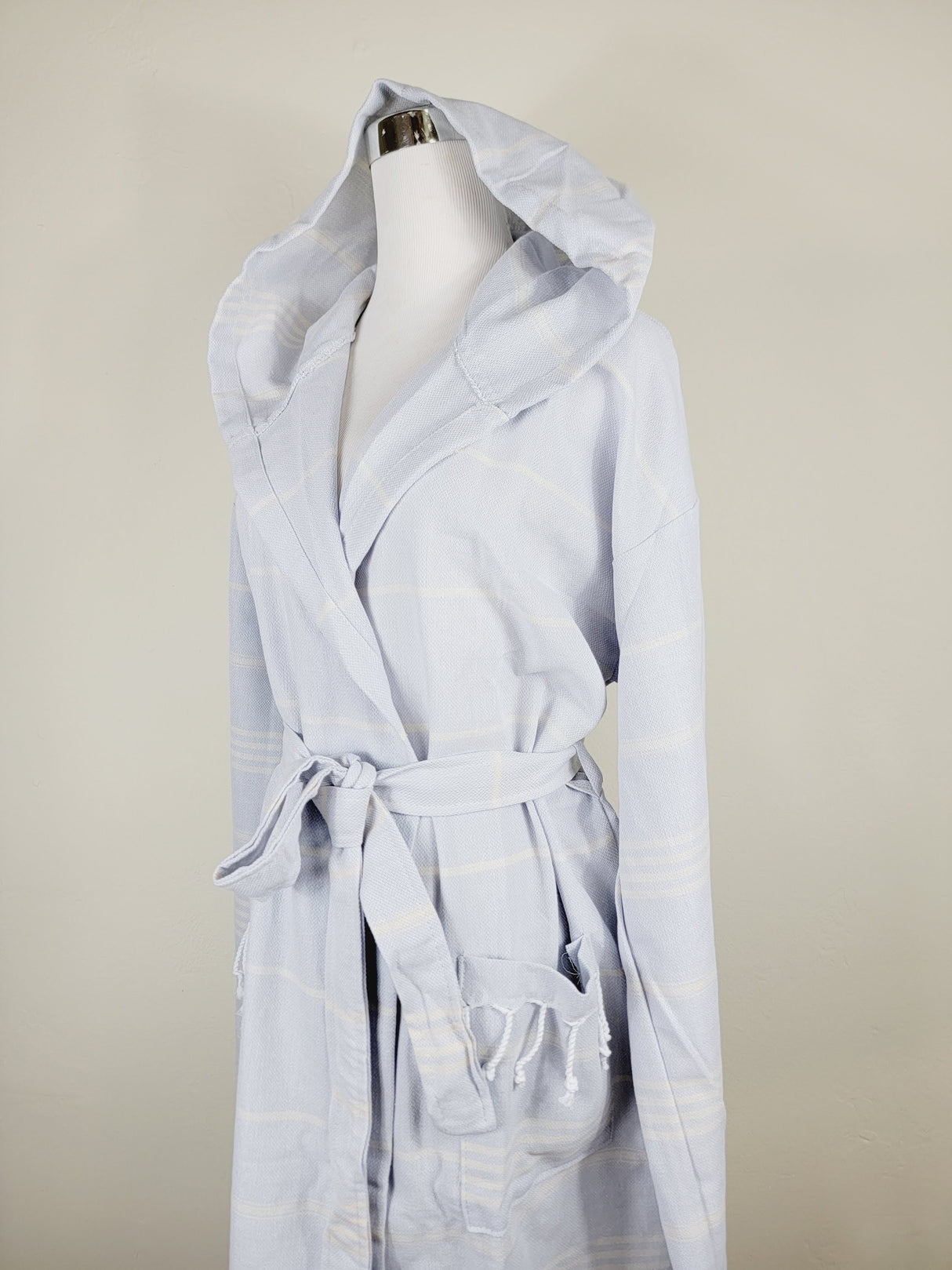Unisex Robe, Beach or spa Robe with pockets - Sultan Gray from EBRU Home