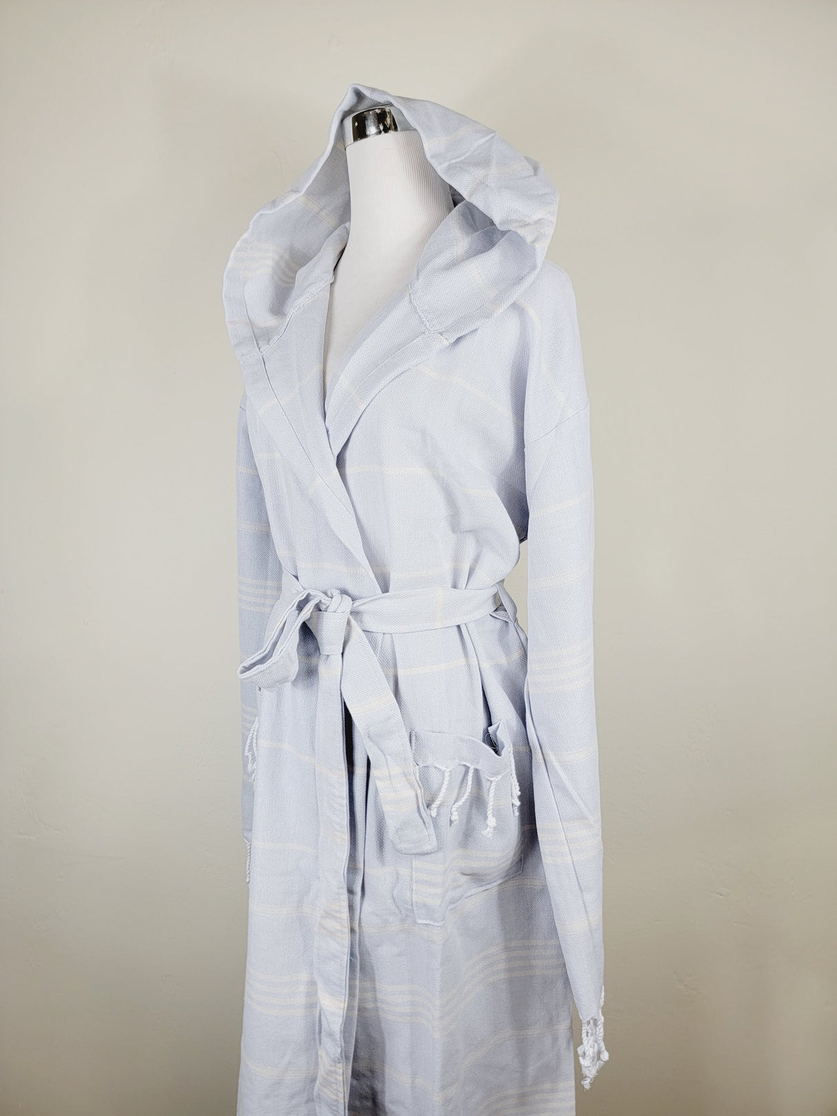 Unisex Robe, Beach or spa Robe with pockets - Sultan Gray from EBRU Home