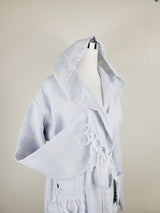 Unisex Robe, Beach or spa Robe with pockets - Sultan Gray from EBRU Home