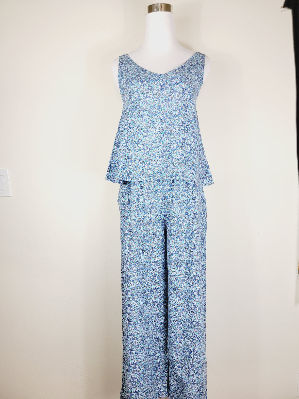 STRAIGHT-LEG ELASTICATED COTTON PANTS from EBRU Home