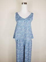 STRAIGHT-LEG ELASTICATED COTTON PANTS from EBRU Home
