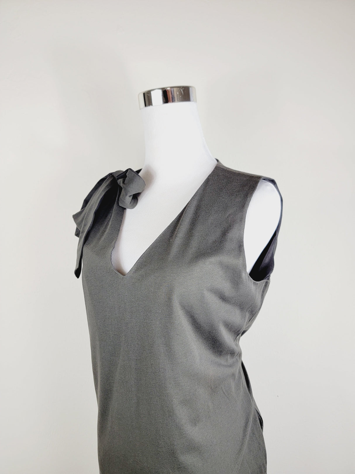 Jersey dress v neck tie shoulder with pockets Premium Quality from EBRU Home