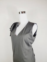 Jersey dress v neck tie shoulder with pockets Premium Quality from EBRU Home