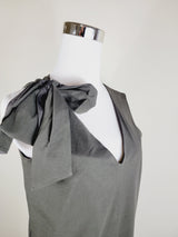 Jersey dress v neck tie shoulder with pockets Premium Quality from EBRU Home