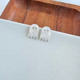 Ghost Studs - White Shimmer from Spiffy & Splendid