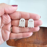 Ghost Studs - White Shimmer from Spiffy & Splendid