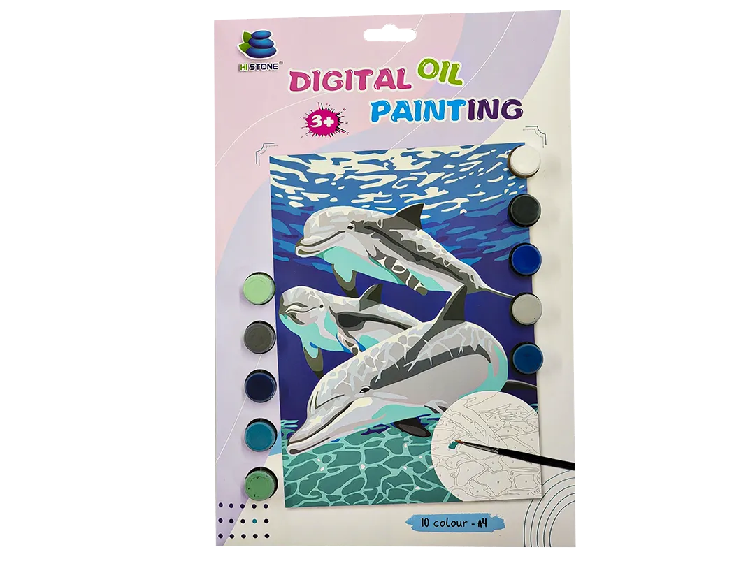 Dolphin Paint by Numbers Kit F07M1-6-Dolphin from Wizardi