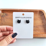 Cat Studs - Black from Spiffy & Splendid