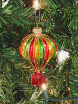 Multicolored Hot Air Balloon Glass Christmas ornament F07M7-33-LH76-23062 From Wizardi