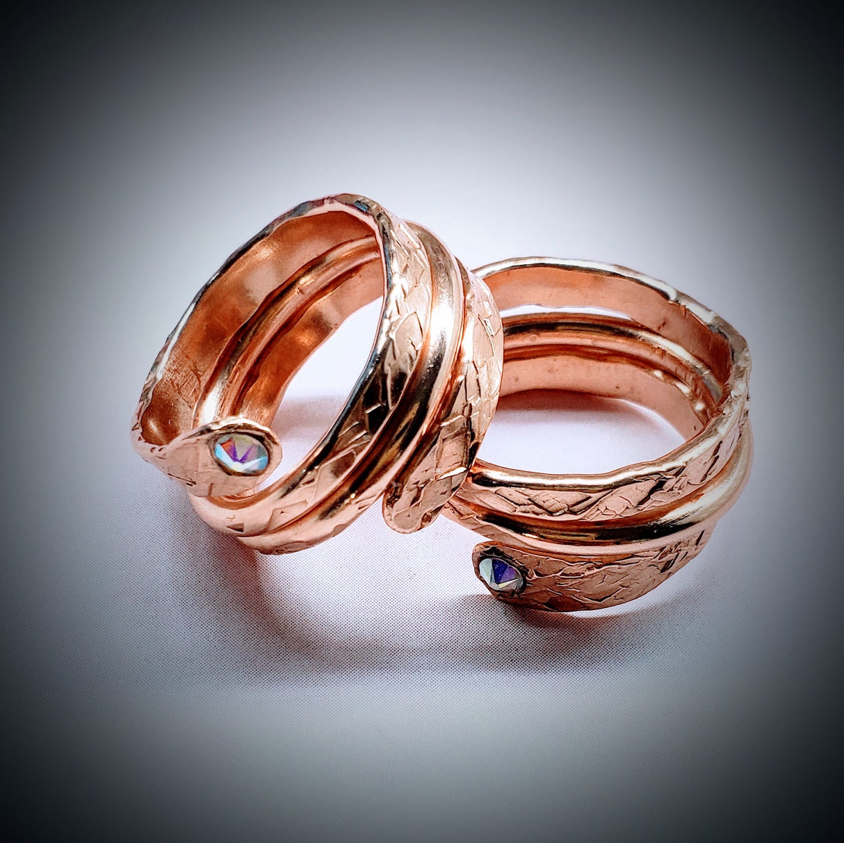Crystal Embedded Wrap Around Ring from Alexa Martha Designs