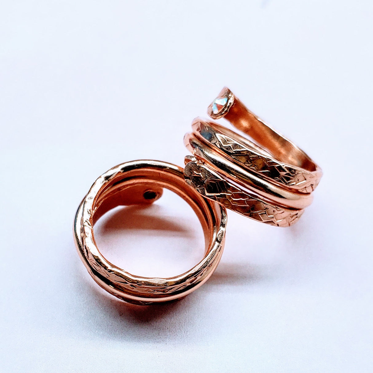 Crystal Embedded Wrap Around Ring from Alexa Martha Designs