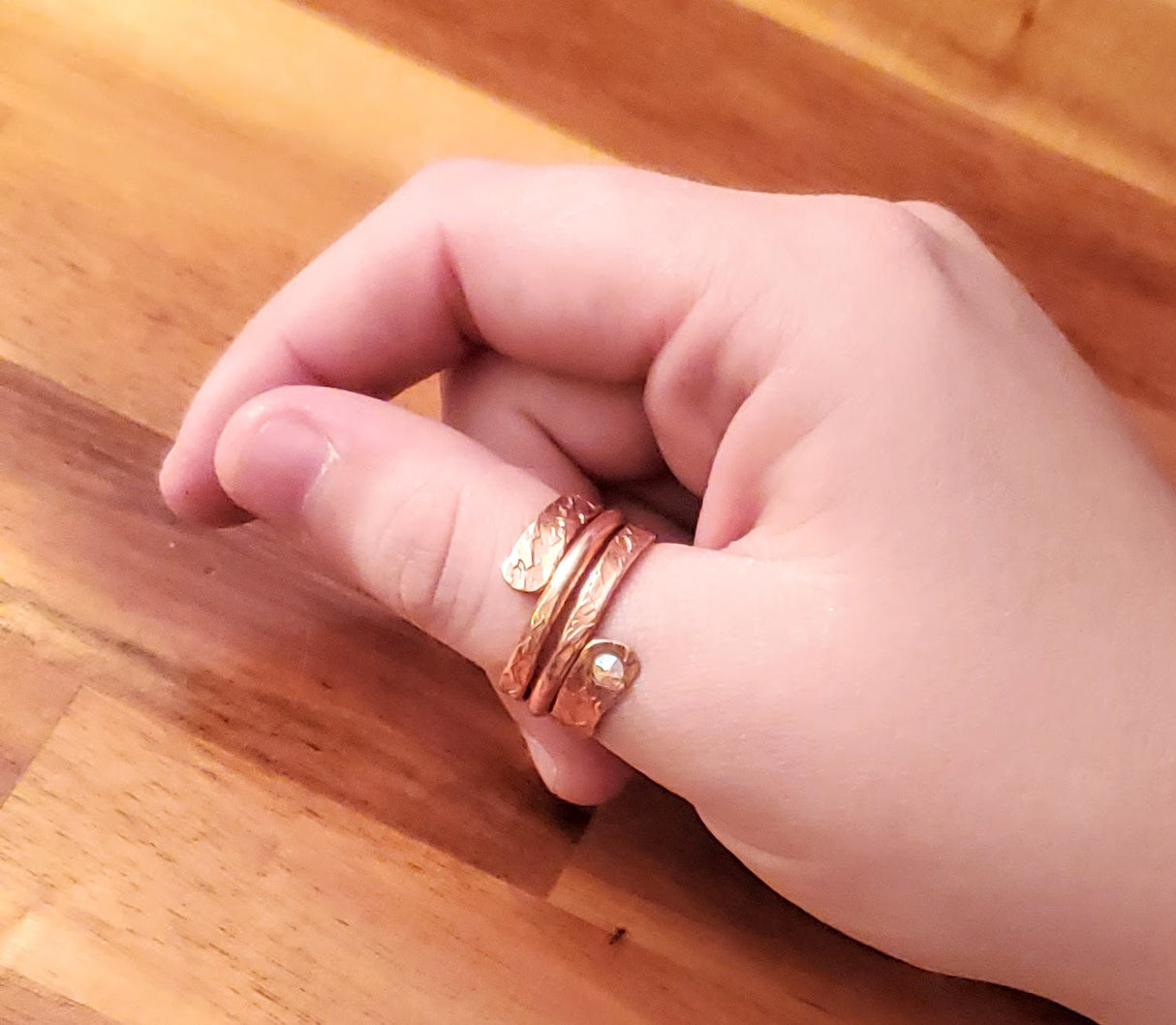 Crystal Embedded Wrap Around Ring from Alexa Martha Designs