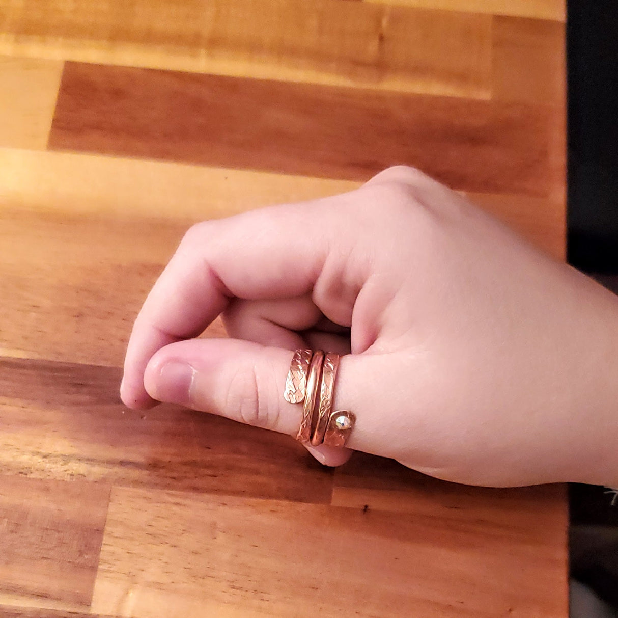 Crystal Embedded Wrap Around Ring from Alexa Martha Designs