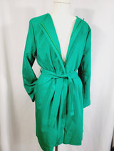 LONG BELTED JACKET WITH POCKETS