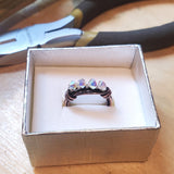 Copper Multi Wire Wrapped Super Sparkly Bling Ring from Alexa Martha Designs