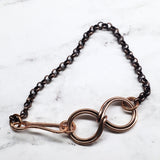 Copper Double Infinity Chain Bracelet from Alexa Martha Designs