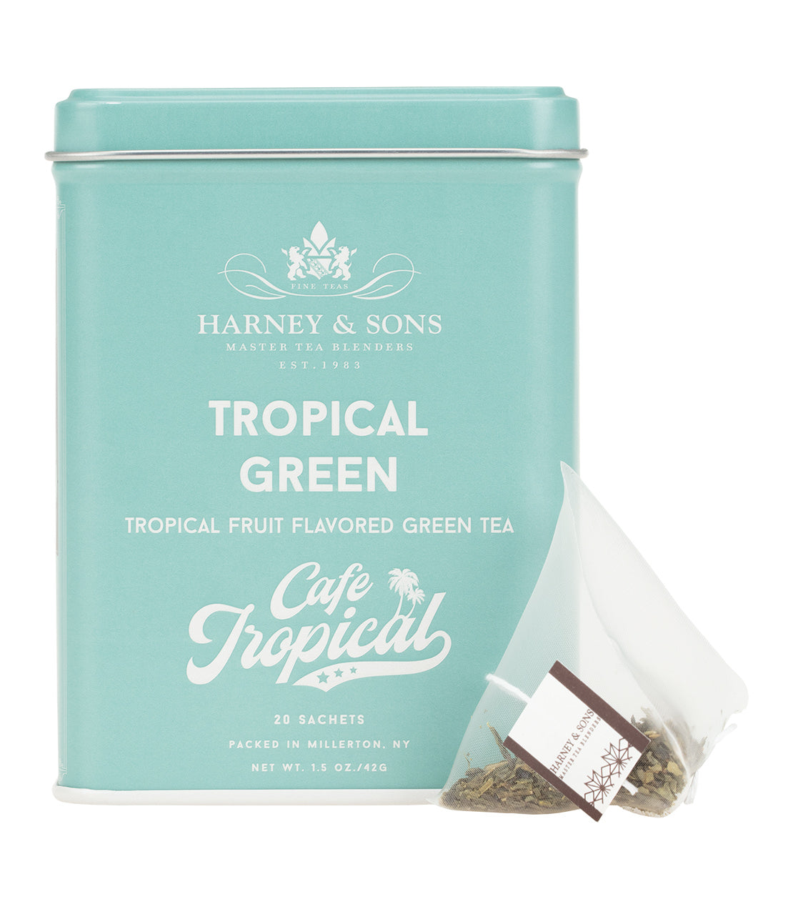 Tropical Green, Tin of 20 Sachets from Harney & Sons Fine Teas