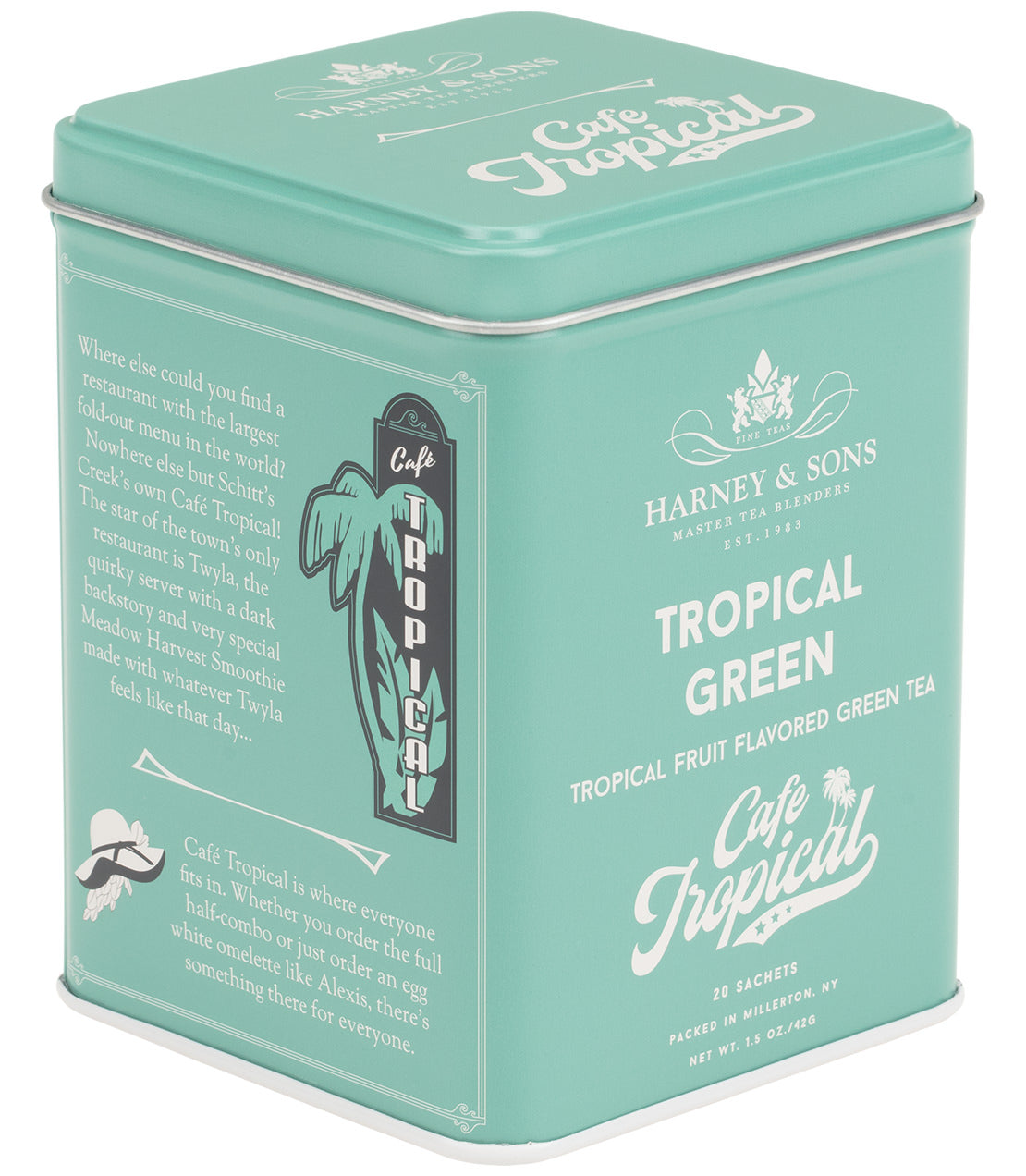 Tropical Green, Tin of 20 Sachets from Harney & Sons Fine Teas