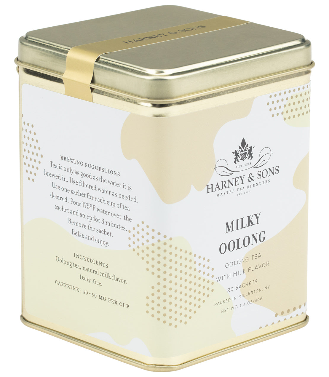 Milky Oolong, Tin of 20 Sachets from Harney & Sons Fine Teas