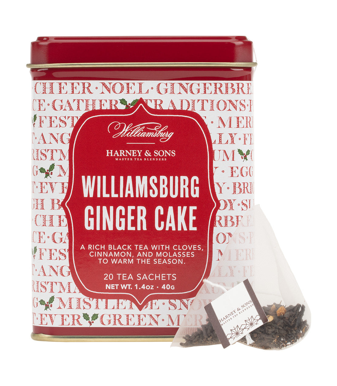 Williamsburg Ginger Cake, Tin of 20 Sachets from Harney & Sons Fine Teas